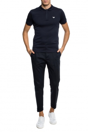 Logo-printed polo shirt, zdjęcie 2 Logo-printed polo shirt od Emporio Armani